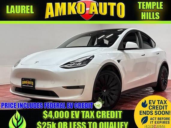 TESLA MODEL Y 2020 5YJYGDEE5LF048142 image